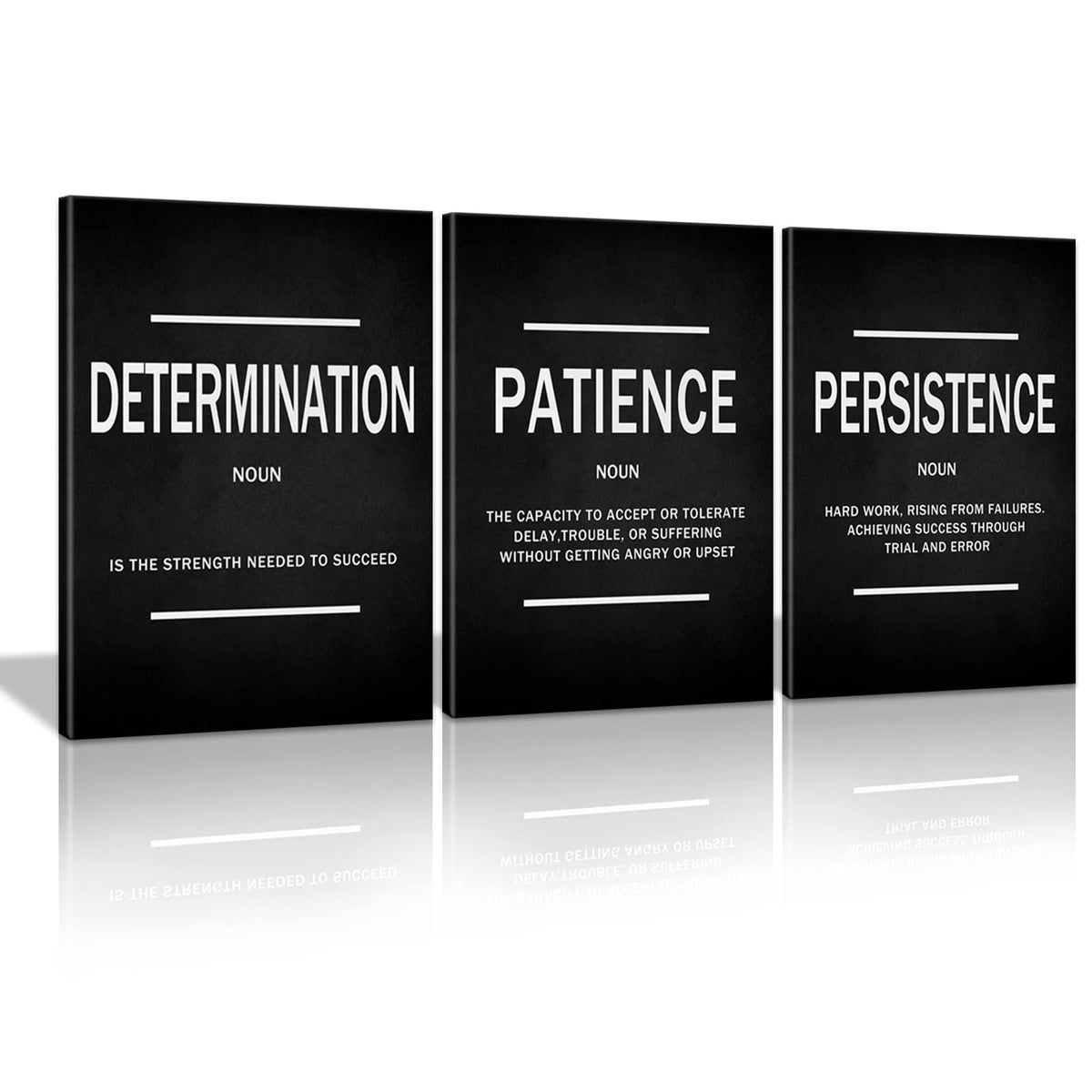 Motivational Canvas Wall Art 3-Panel Set – 4 Sizes & 12 Styles - Flex Gamingproduct_type