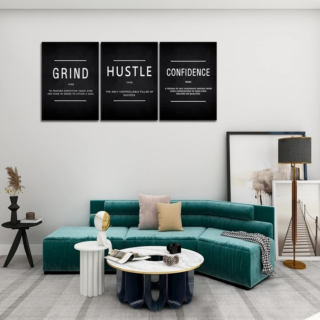 Motivational Canvas Wall Art 3-Panel Set – 4 Sizes & 12 Styles - Flex Gamingproduct_type