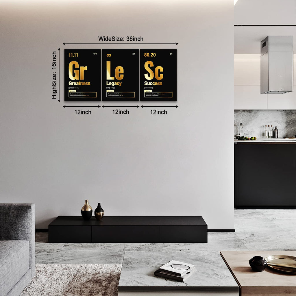 Motivational Canvas Wall Art 3-Panel Set – 4 Sizes & 12 Styles - Flex Gamingproduct_type