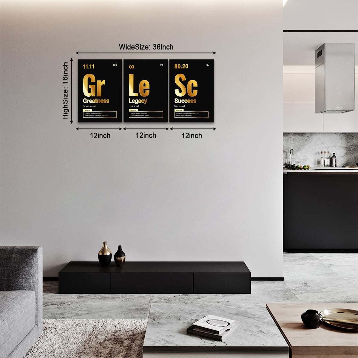 Motivational Canvas Wall Art 3-Panel Set – 4 Sizes & 12 Styles - Flex Gamingproduct_type