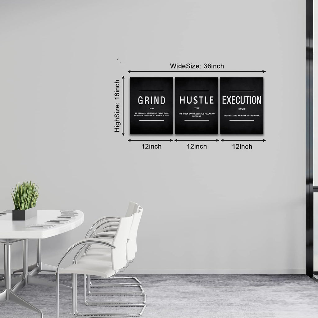 Motivational Canvas Wall Art 3-Panel Set – 4 Sizes & 12 Styles - Flex Gamingproduct_type