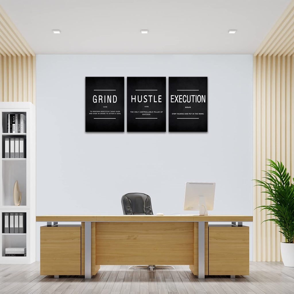 Motivational Canvas Wall Art 3-Panel Set – 4 Sizes & 12 Styles - Flex Gamingproduct_type