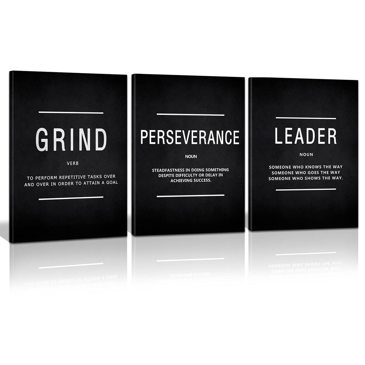 Motivational Canvas Wall Art 3-Panel Set – 4 Sizes & 12 Styles - Flex Gamingproduct_type
