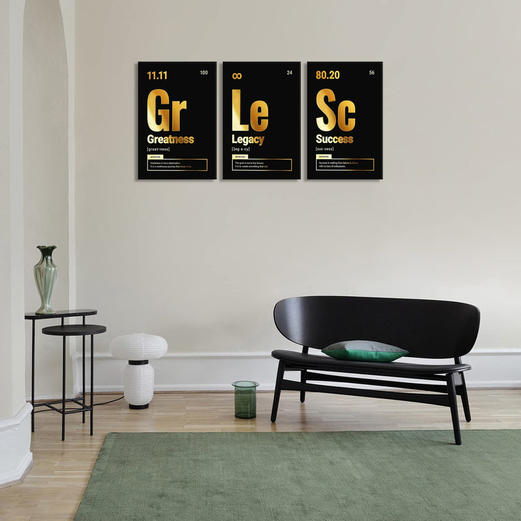 Motivational Canvas Wall Art 3-Panel Set – 4 Sizes & 12 Styles - Flex Gamingproduct_type