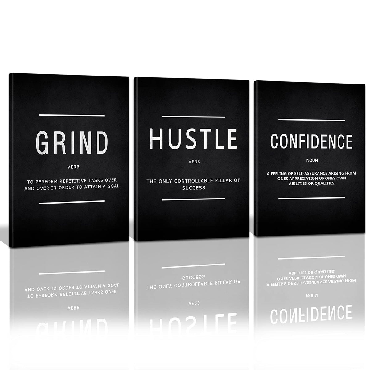 Motivational Canvas Wall Art 3-Panel Set – 4 Sizes & 12 Styles - Flex Gamingproduct_type