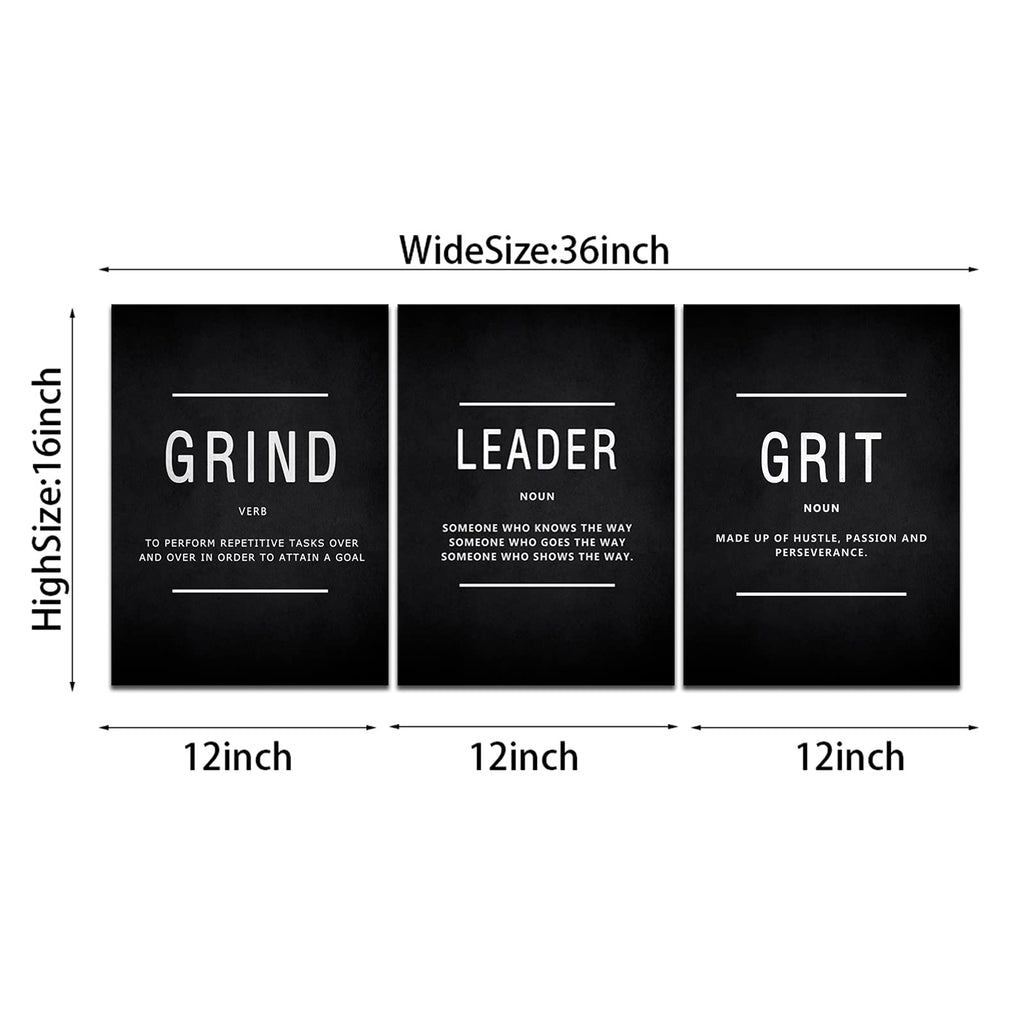 Motivational Canvas Wall Art 3-Panel Set – 4 Sizes & 12 Styles - Flex Gamingproduct_type