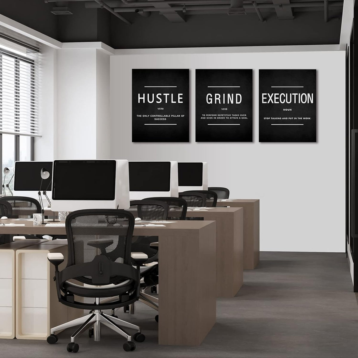 Motivational Canvas Wall Art 3-Panel Set – 4 Sizes & 12 Styles - Flex Gamingproduct_type