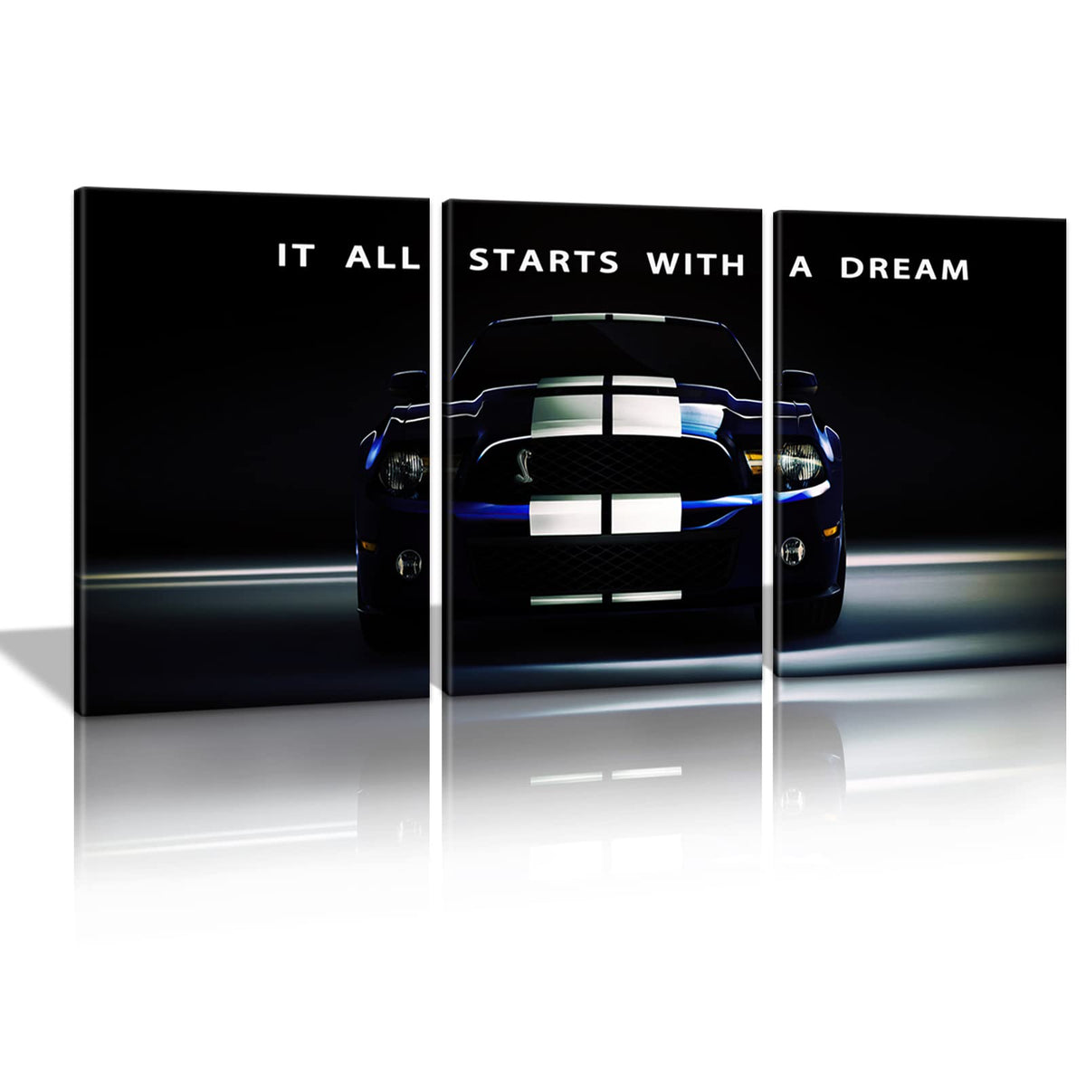 Motivational Canvas Wall Art 3-Panel Set – 4 Sizes & 12 Styles - Flex Gamingproduct_type