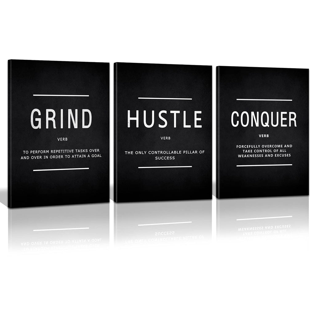 Motivational Canvas Wall Art 3-Panel Set – 4 Sizes & 12 Styles - Flex Gamingproduct_type