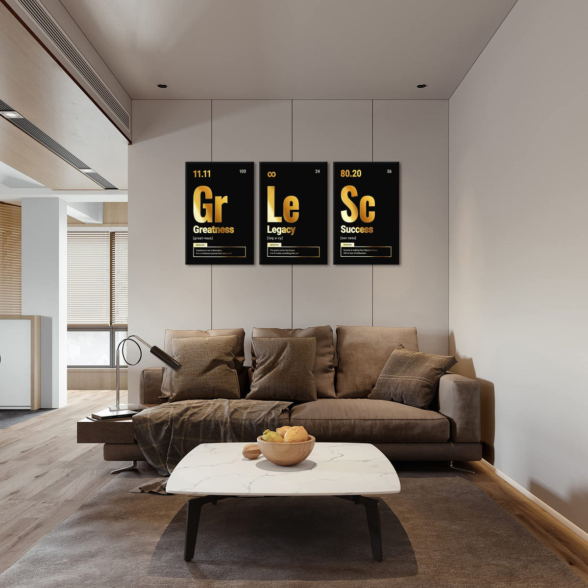 Motivational Canvas Wall Art 3-Panel Set – 4 Sizes & 12 Styles - Flex Gamingproduct_type