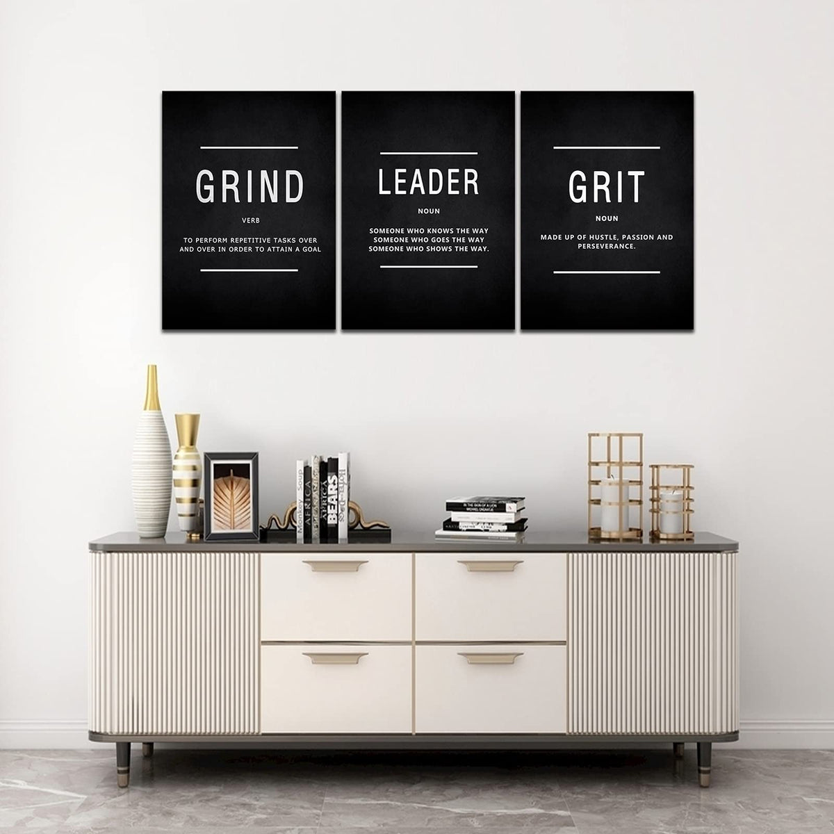 Motivational Canvas Wall Art 3-Panel Set – 4 Sizes & 12 Styles - Flex Gamingproduct_type