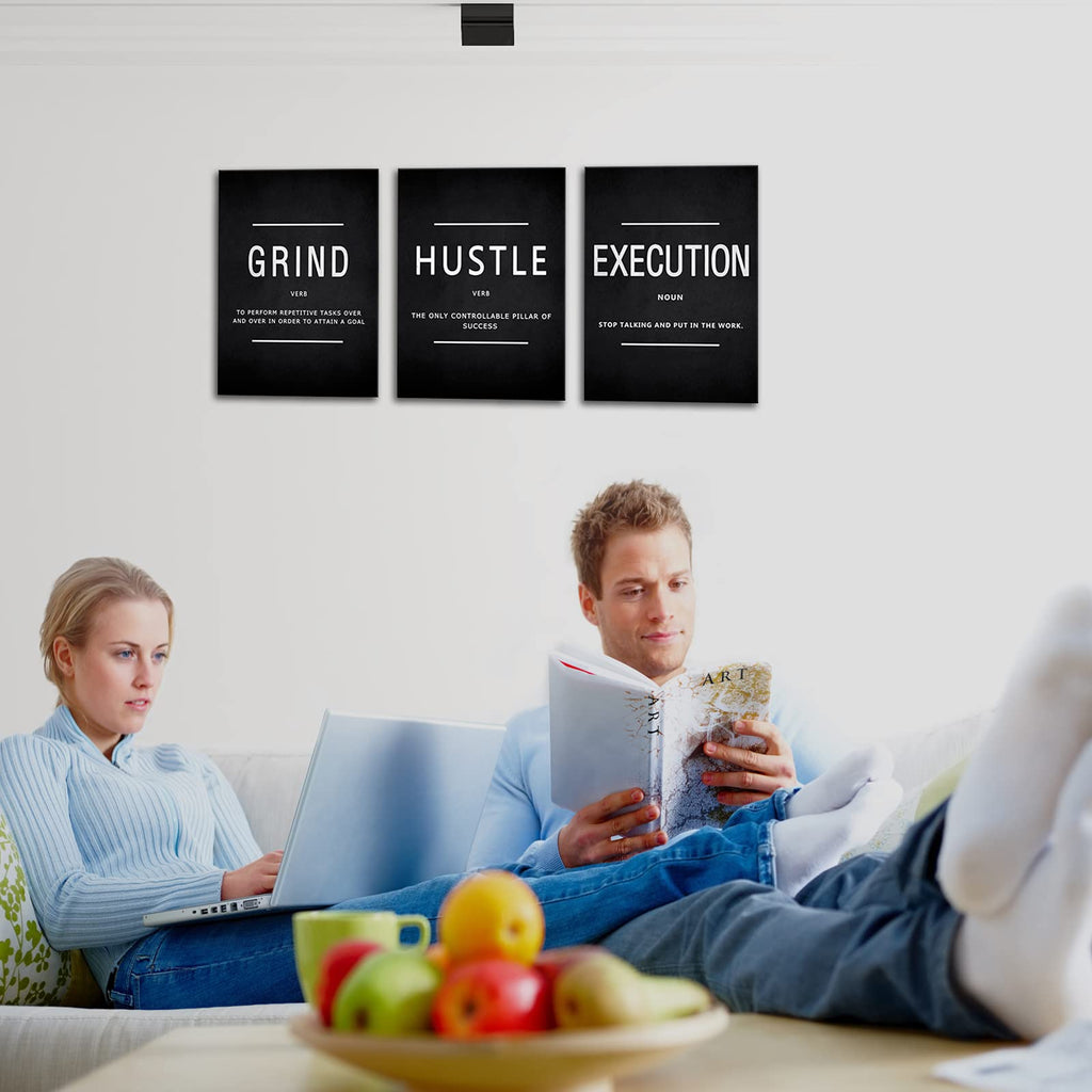 Motivational Canvas Wall Art 3-Panel Set – 4 Sizes & 12 Styles - Flex Gamingproduct_type