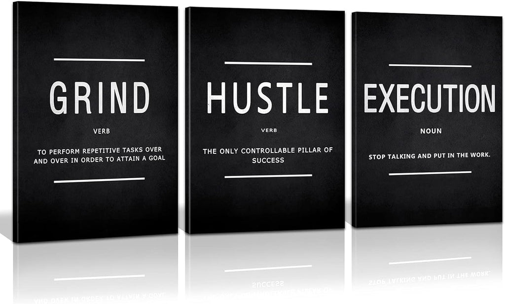 Motivational Canvas Wall Art 3-Panel Set – 4 Sizes & 12 Styles - Flex Gamingproduct_type
