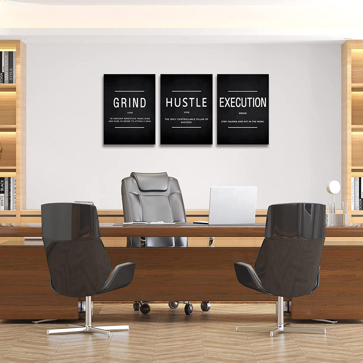 Motivational Canvas Wall Art 3-Panel Set – 4 Sizes & 12 Styles - Flex Gamingproduct_type
