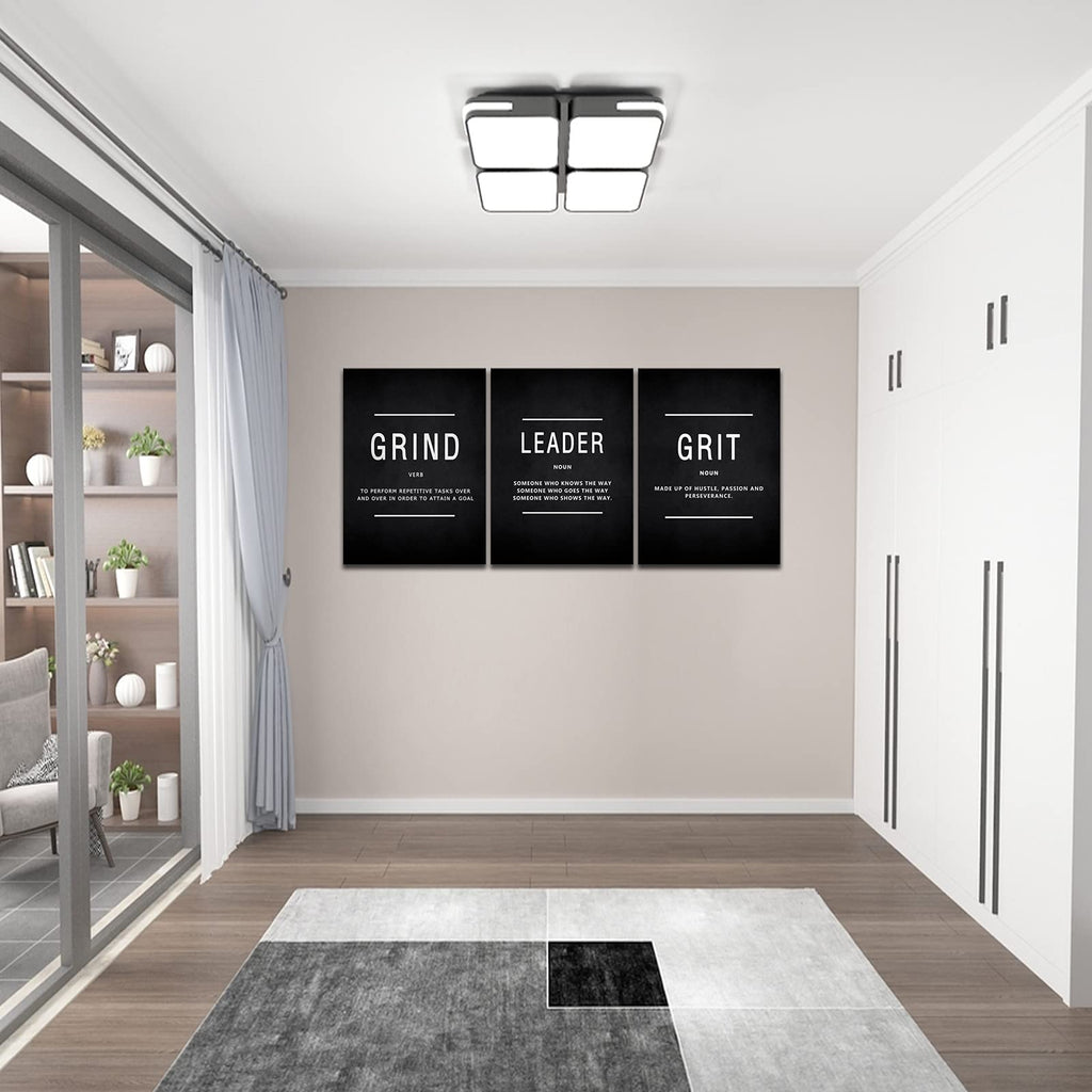Motivational Canvas Wall Art 3-Panel Set – 4 Sizes & 12 Styles - Flex Gamingproduct_type