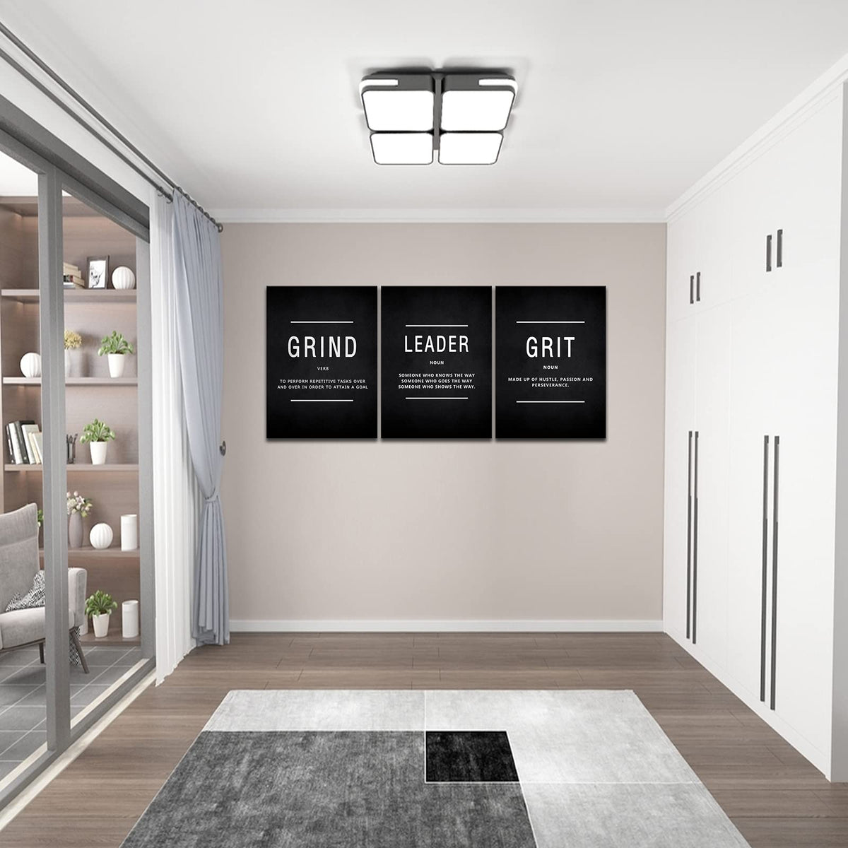 Motivational Canvas Wall Art 3-Panel Set – 4 Sizes & 12 Styles - Flex Gamingproduct_type