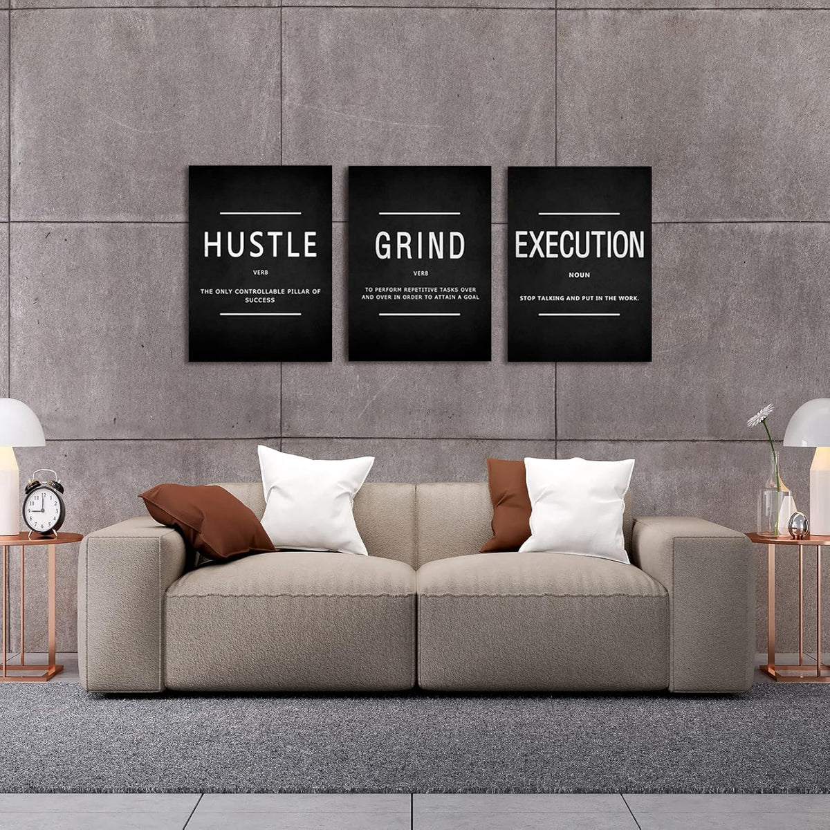 Motivational Canvas Wall Art 3-Panel Set – 4 Sizes & 12 Styles - Flex Gamingproduct_type