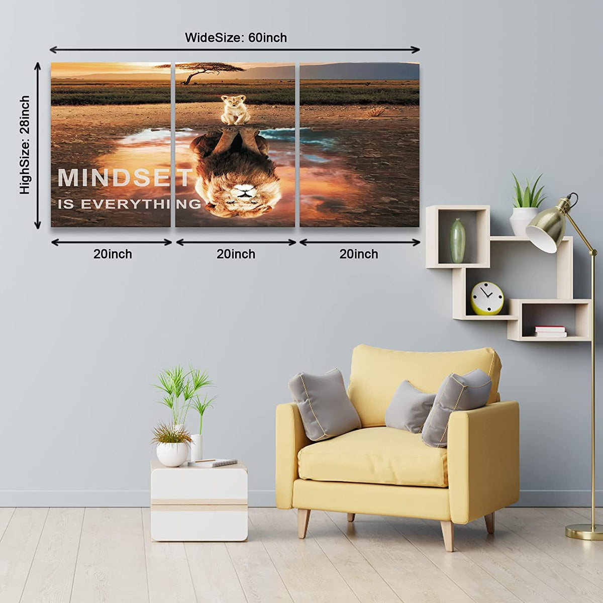 Motivational Canvas Wall Art 3-Panel Set – 4 Sizes & 12 Styles - Flex Gamingproduct_type
