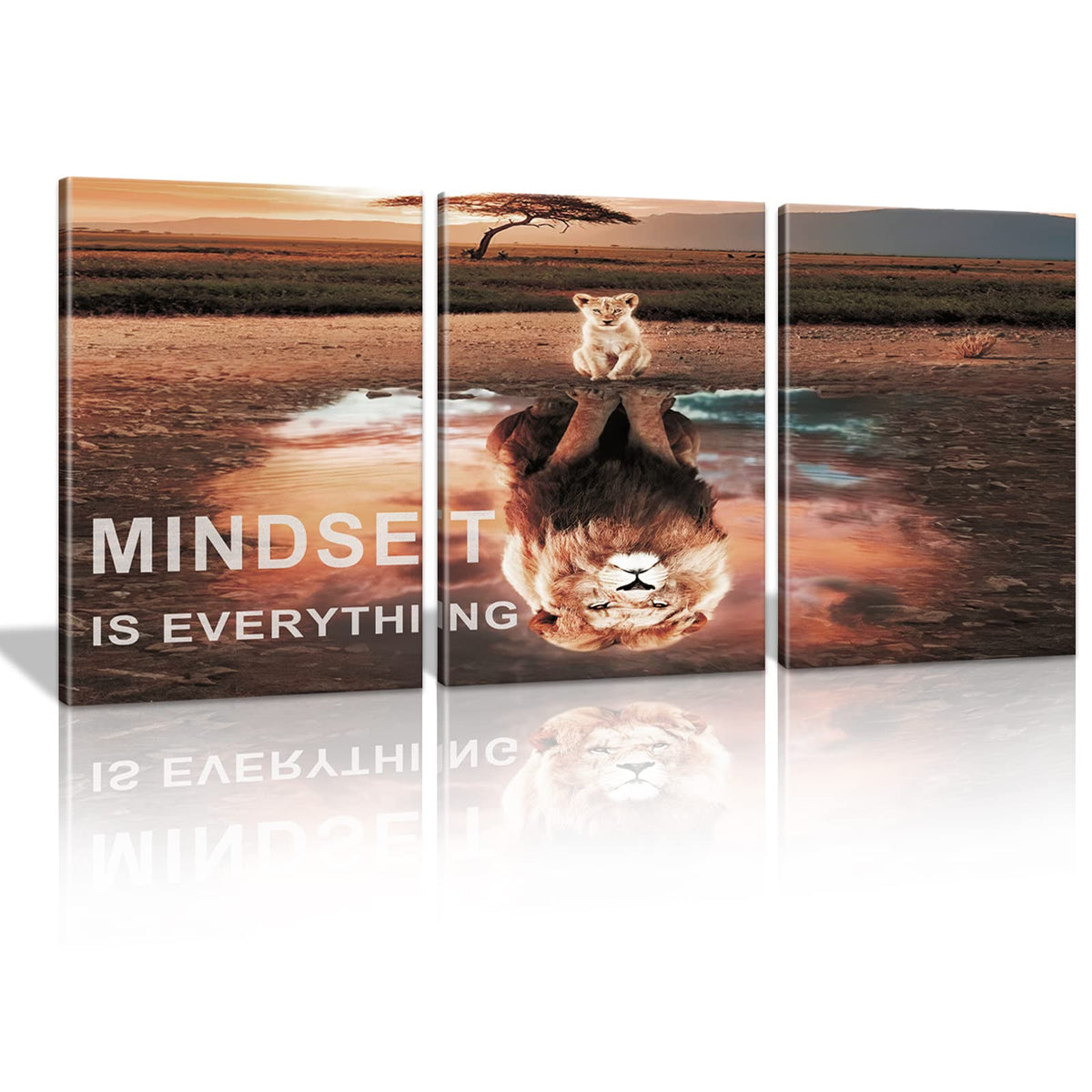 Motivational Canvas Wall Art 3-Panel Set – 4 Sizes & 12 Styles - Flex Gamingproduct_type