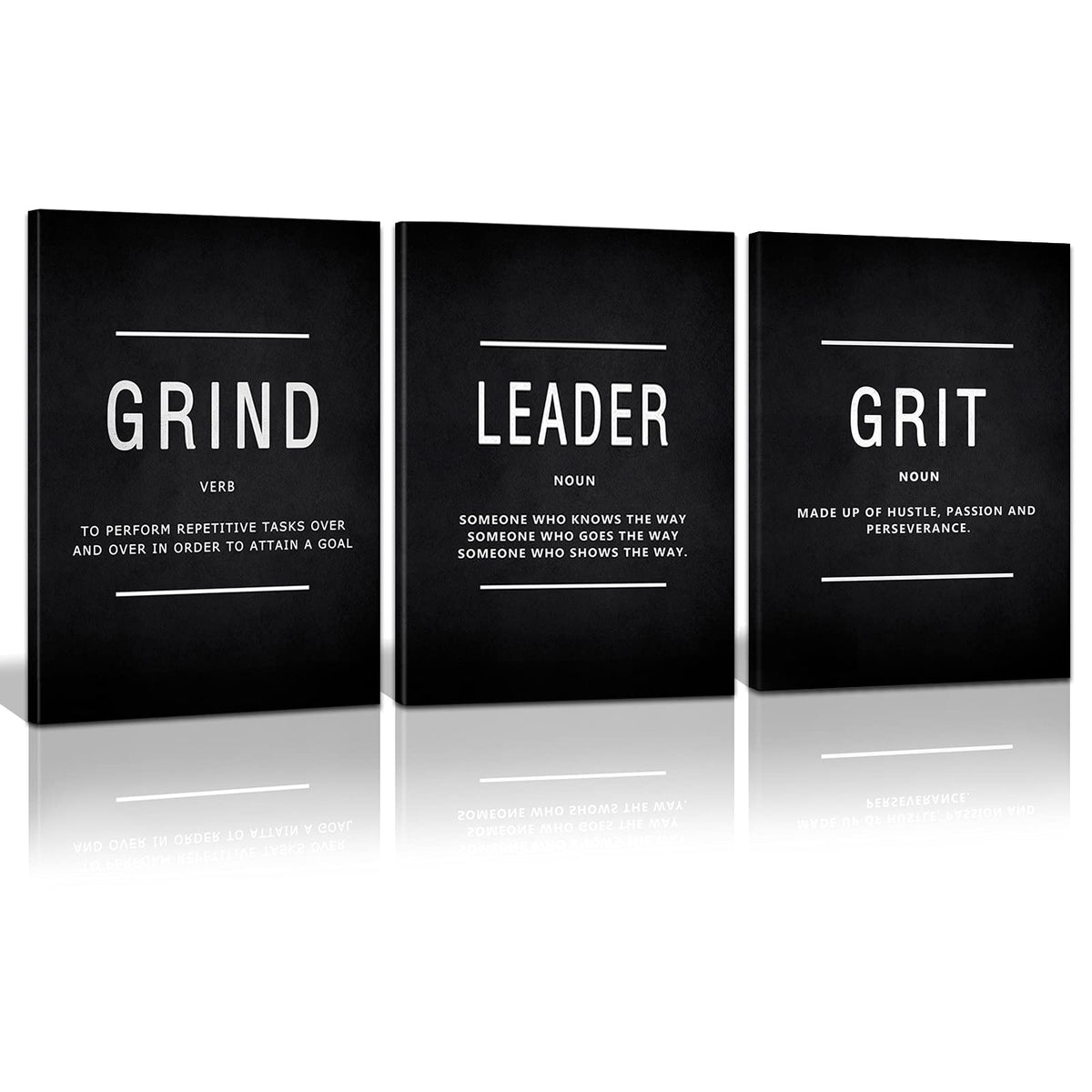 Motivational Canvas Wall Art 3-Panel Set – 4 Sizes & 12 Styles - Flex Gamingproduct_type