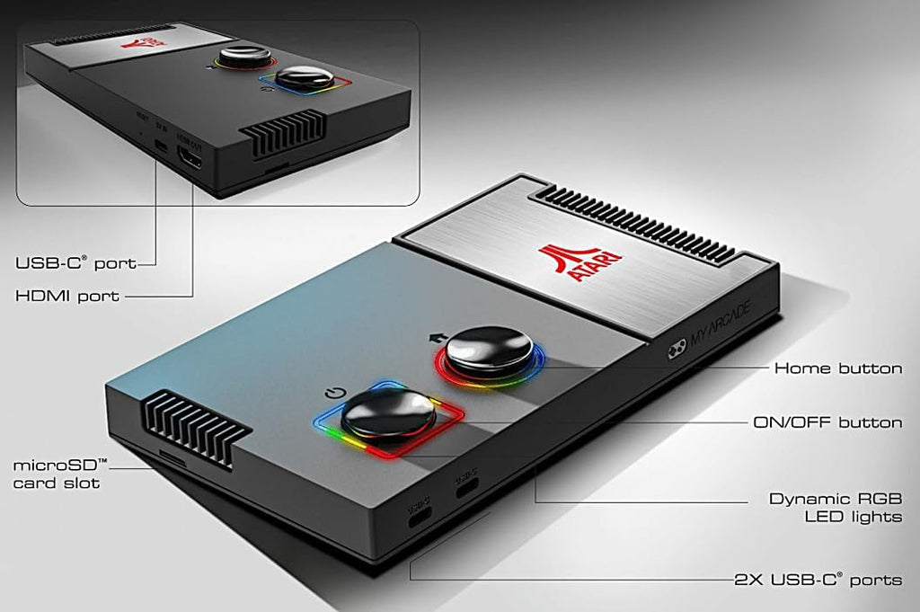 My Arcade Atari Game Station Pro – 200+ Games, Wireless Joysticks & RGB LED - Flex Gamingproduct_type