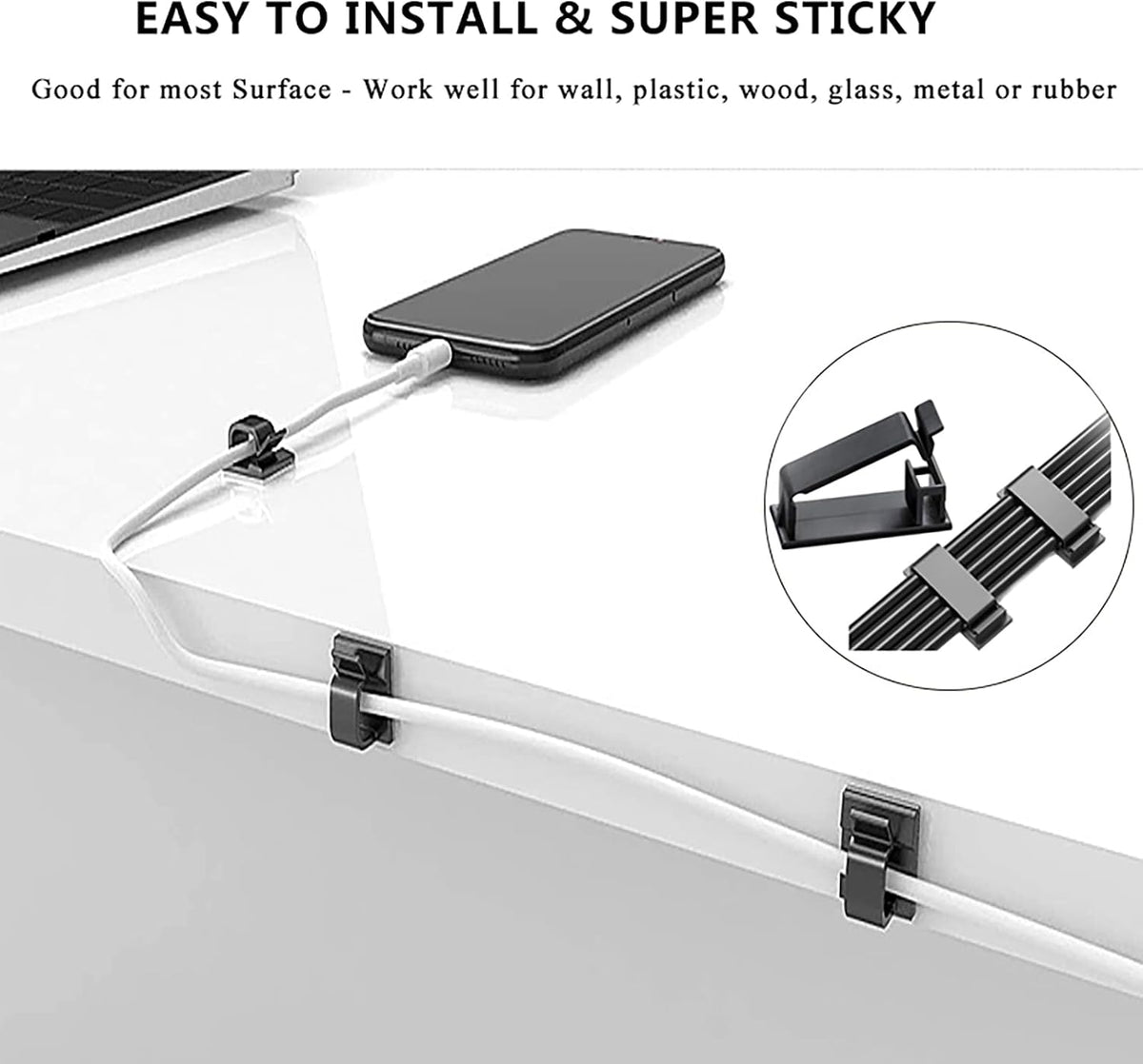 N NOROCME 192-Piece Cable Management Kit with Wire Sleeves - Flex Gamingproduct_type