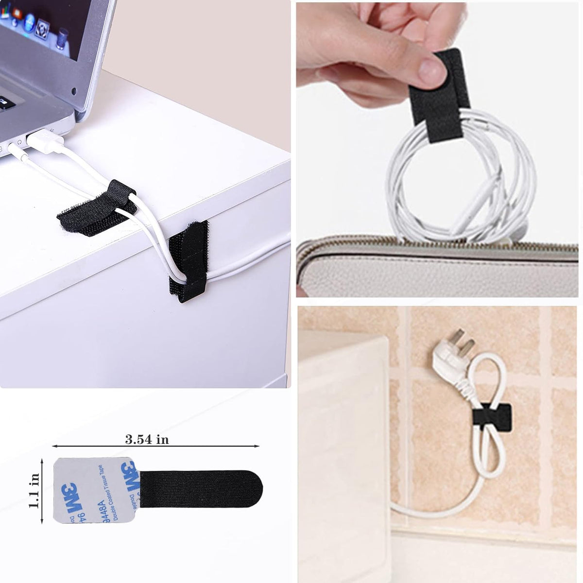 N NOROCME 192-Piece Cable Management Kit with Wire Sleeves - Flex Gamingproduct_type