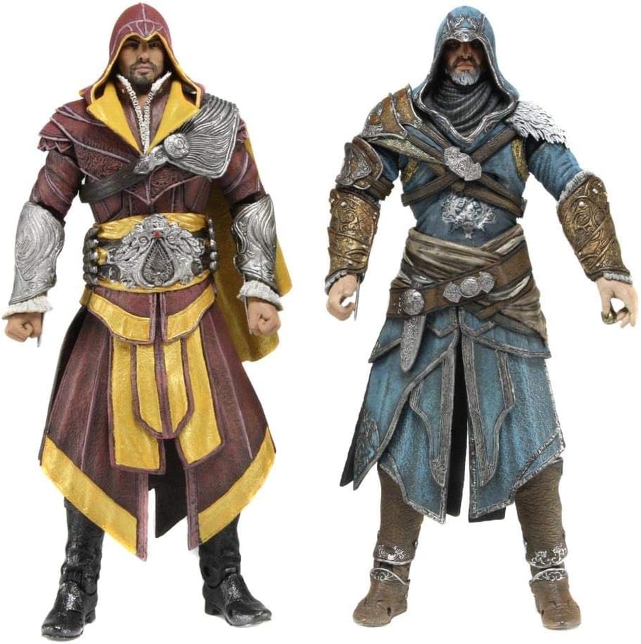 NECA Assassin's Creed Ezio Exclusive 2-Pack – Florentine Scarlet & Caspian Teal - Flex Gamingproduct_type