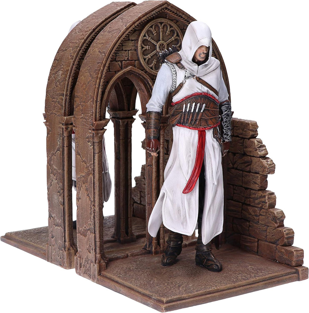 Nemesis Now Assassin's Creed Altaïr & Ezio Bookends – Hand-Painted Resin, 24cm - Flex Gamingproduct_type
