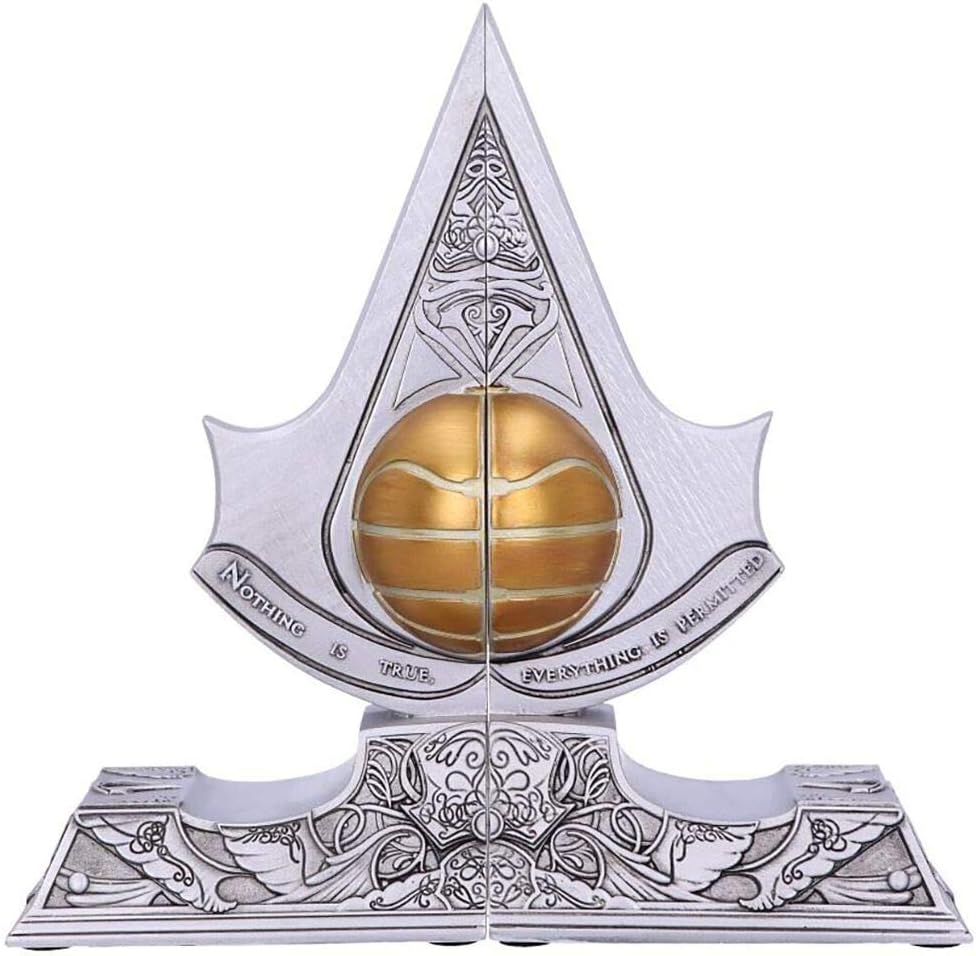 Nemesis Now Assassin's Creed Apple of Eden Bookends – Hand-Painted Resin - Flex Gamingproduct_type