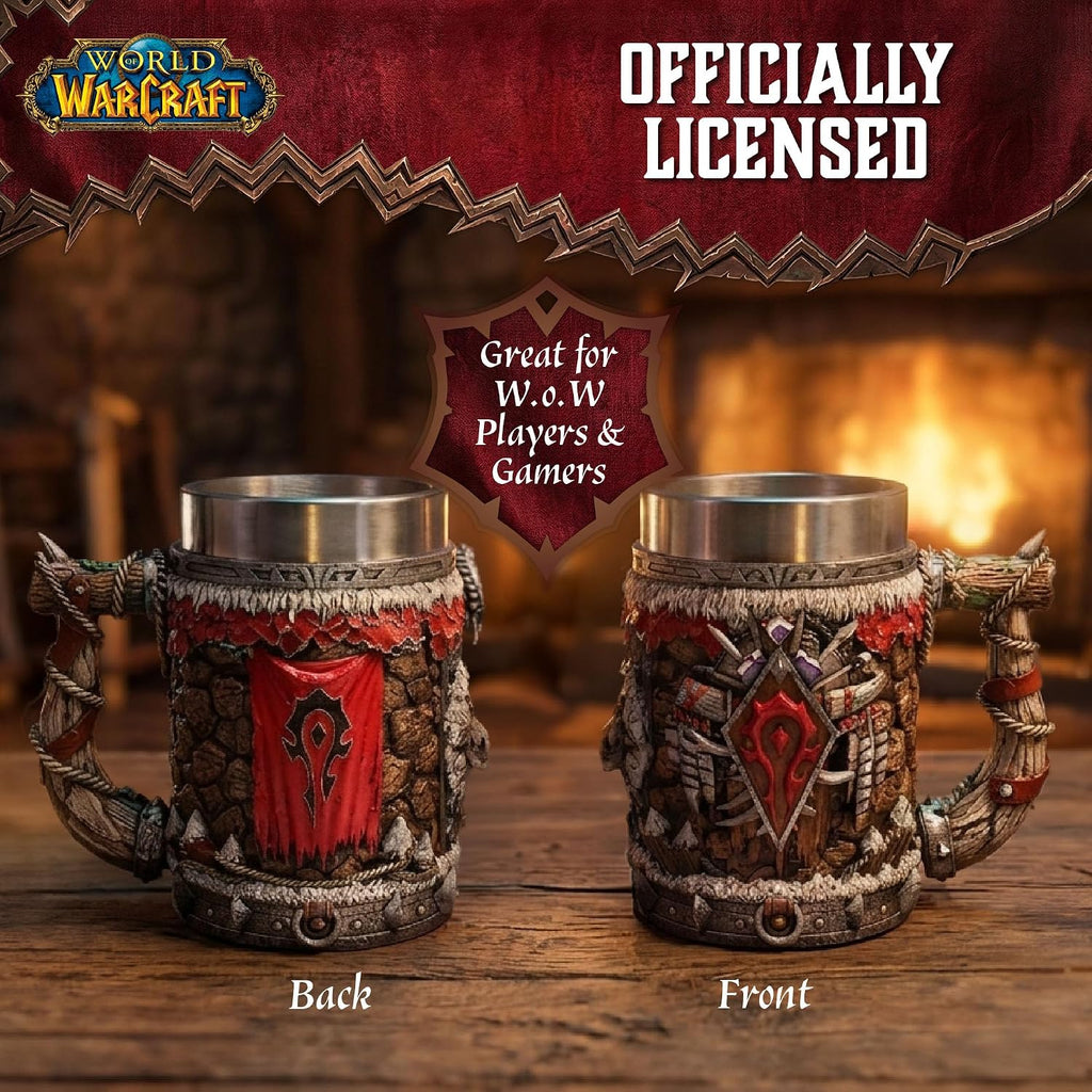 Nemesis Now World of Warcraft Horde Tankard – Officially Licensed, 15.5cm - Flex Gamingproduct_type