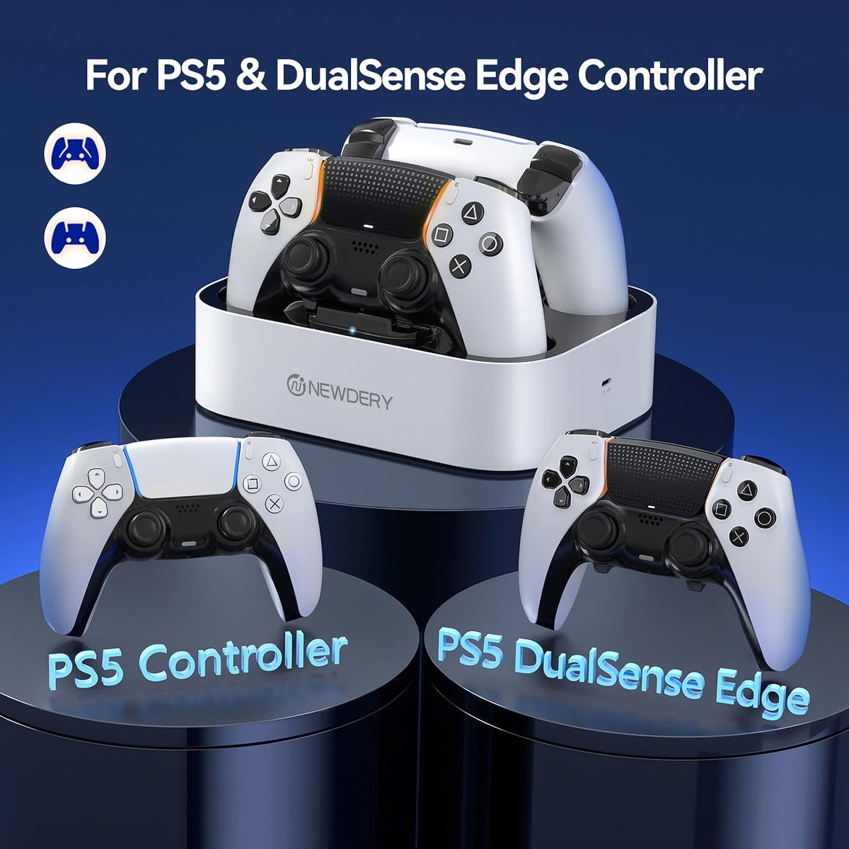 NEWDERY PS5 Controller Charging Dock – 5 Colours - Flex Gamingproduct_type