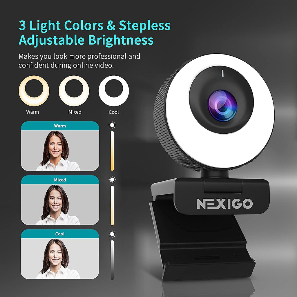 NexiGo N60 1080P Webcam with Mic & Privacy Cover – 5 Styles - Flex Gamingproduct_type