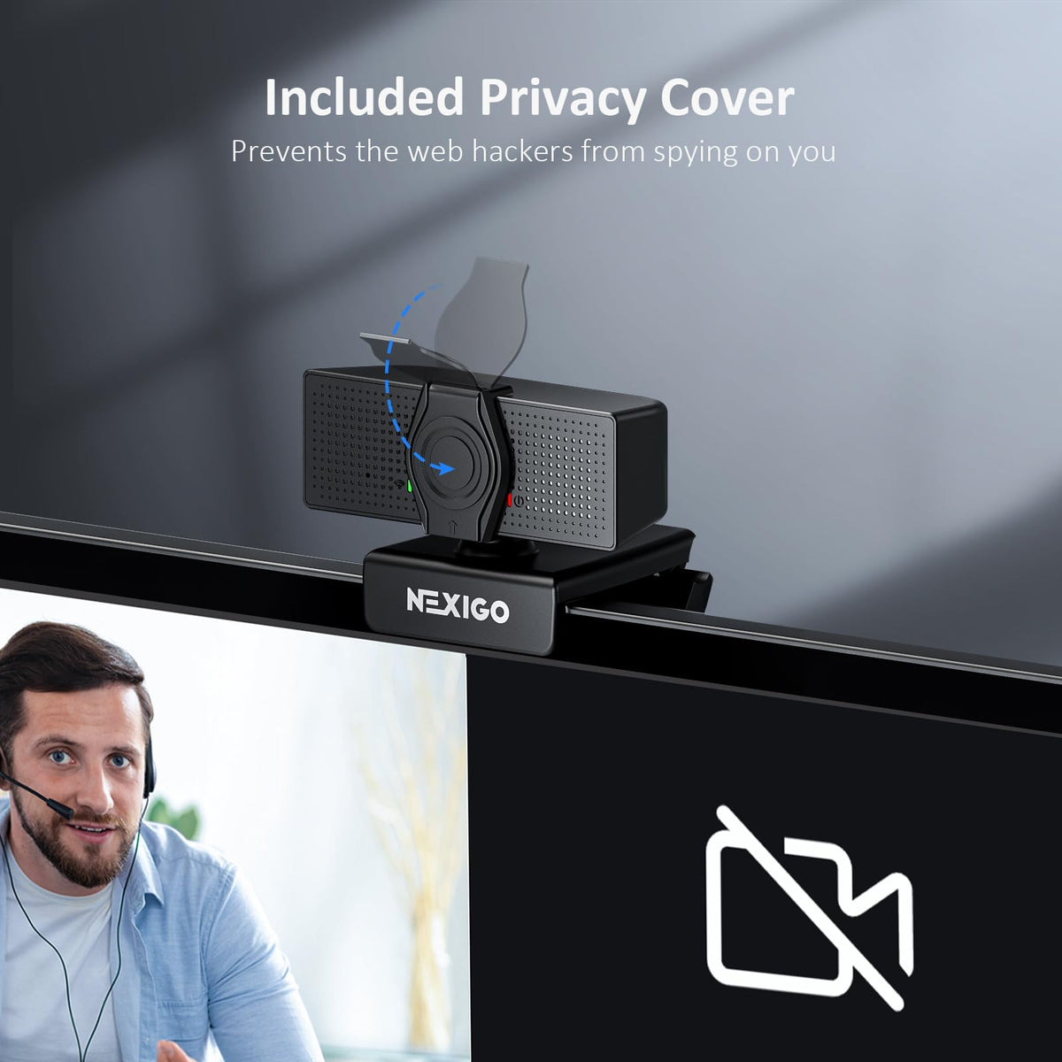 NexiGo N60 1080P Webcam with Mic & Privacy Cover – 5 Styles - Flex Gamingproduct_type