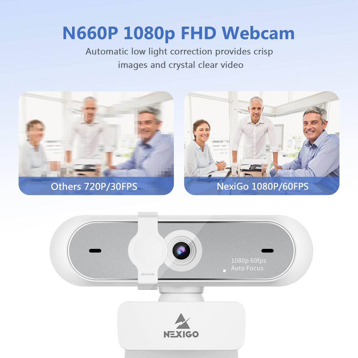 NexiGo N60 1080P Webcam with Mic & Privacy Cover – 5 Styles - Flex Gamingproduct_type