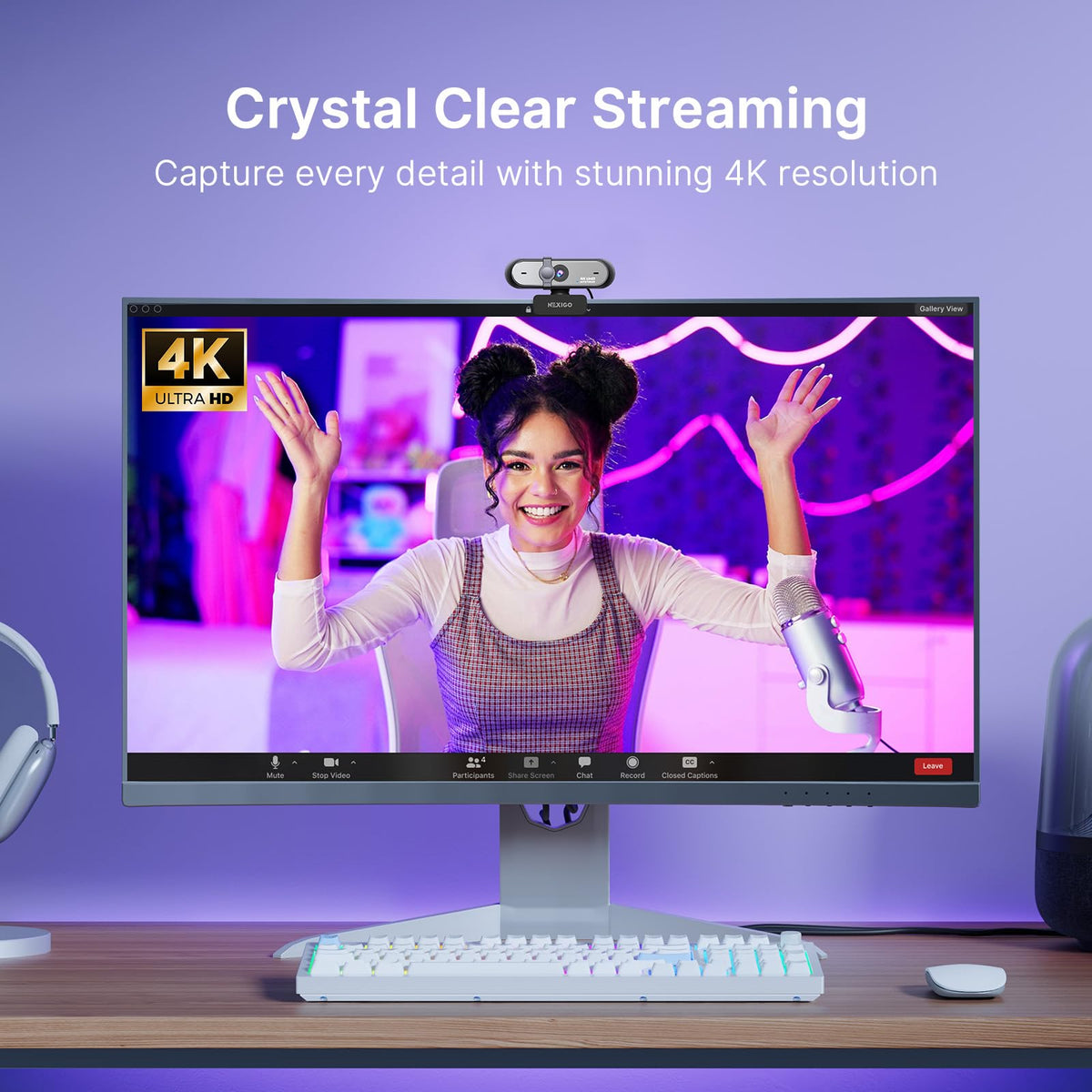 NexiGo N60 1080P Webcam with Mic & Privacy Cover – 5 Styles - Flex Gamingproduct_type