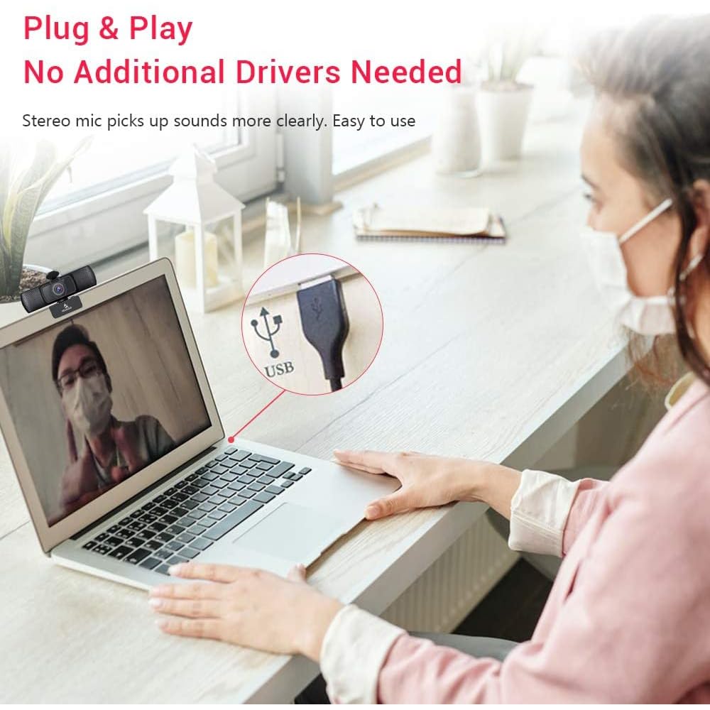 NexiGo N60 1080P Webcam with Mic & Privacy Cover – 5 Styles - Flex Gamingproduct_type