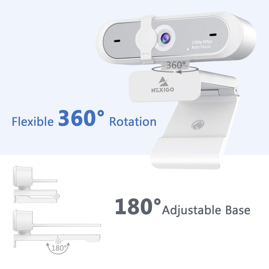 NexiGo N60 1080P Webcam with Mic & Privacy Cover – 5 Styles - Flex Gamingproduct_type