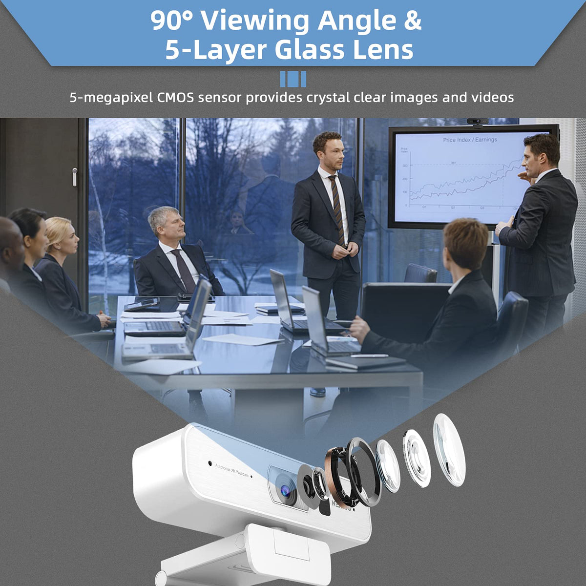 NexiGo N60 1080P Webcam with Mic & Privacy Cover – 5 Styles - Flex Gamingproduct_type