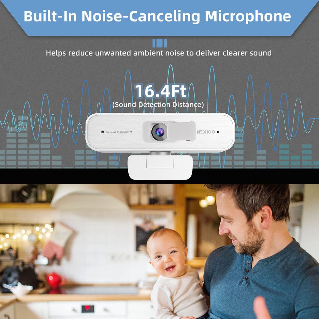 NexiGo N60 1080P Webcam with Mic & Privacy Cover – 5 Styles - Flex Gamingproduct_type