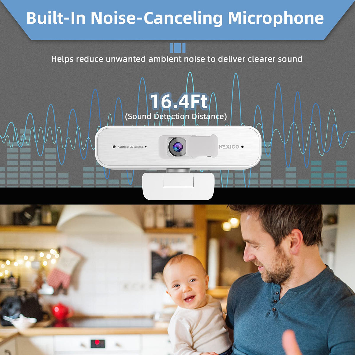 NexiGo N60 1080P Webcam with Mic & Privacy Cover – 5 Styles - Flex Gamingproduct_type