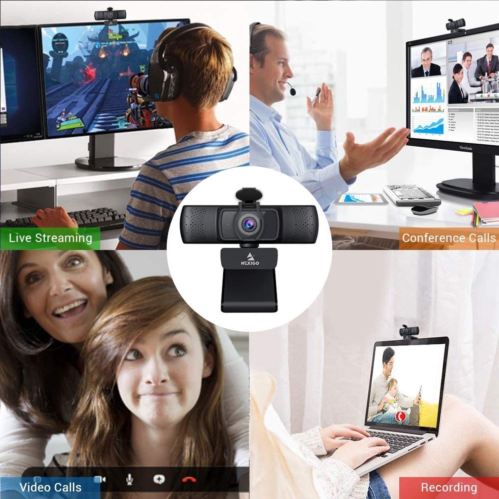 NexiGo N60 1080P Webcam with Mic & Privacy Cover – 5 Styles - Flex Gamingproduct_type