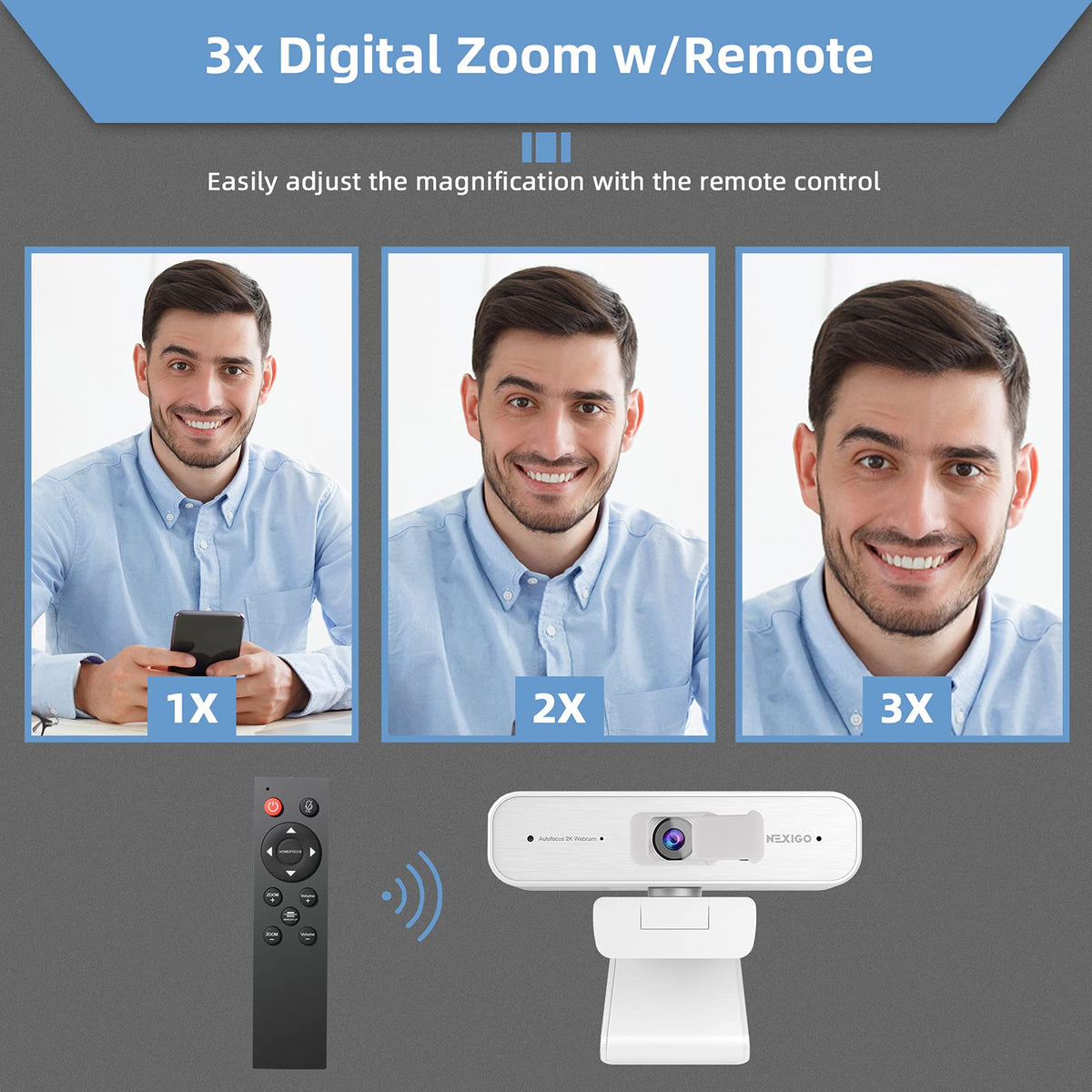 NexiGo N60 1080P Webcam with Mic & Privacy Cover – 5 Styles - Flex Gamingproduct_type
