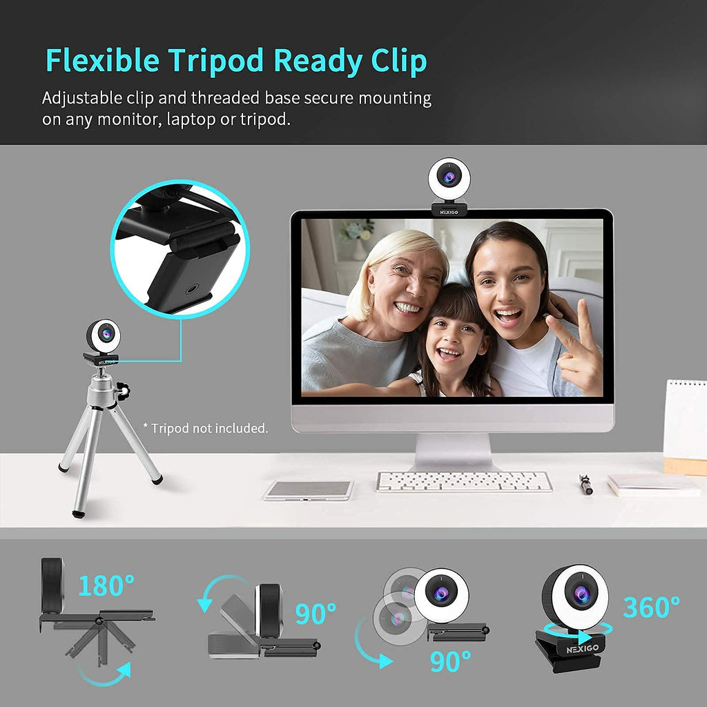 NexiGo N60 1080P Webcam with Mic & Privacy Cover – 5 Styles - Flex Gamingproduct_type