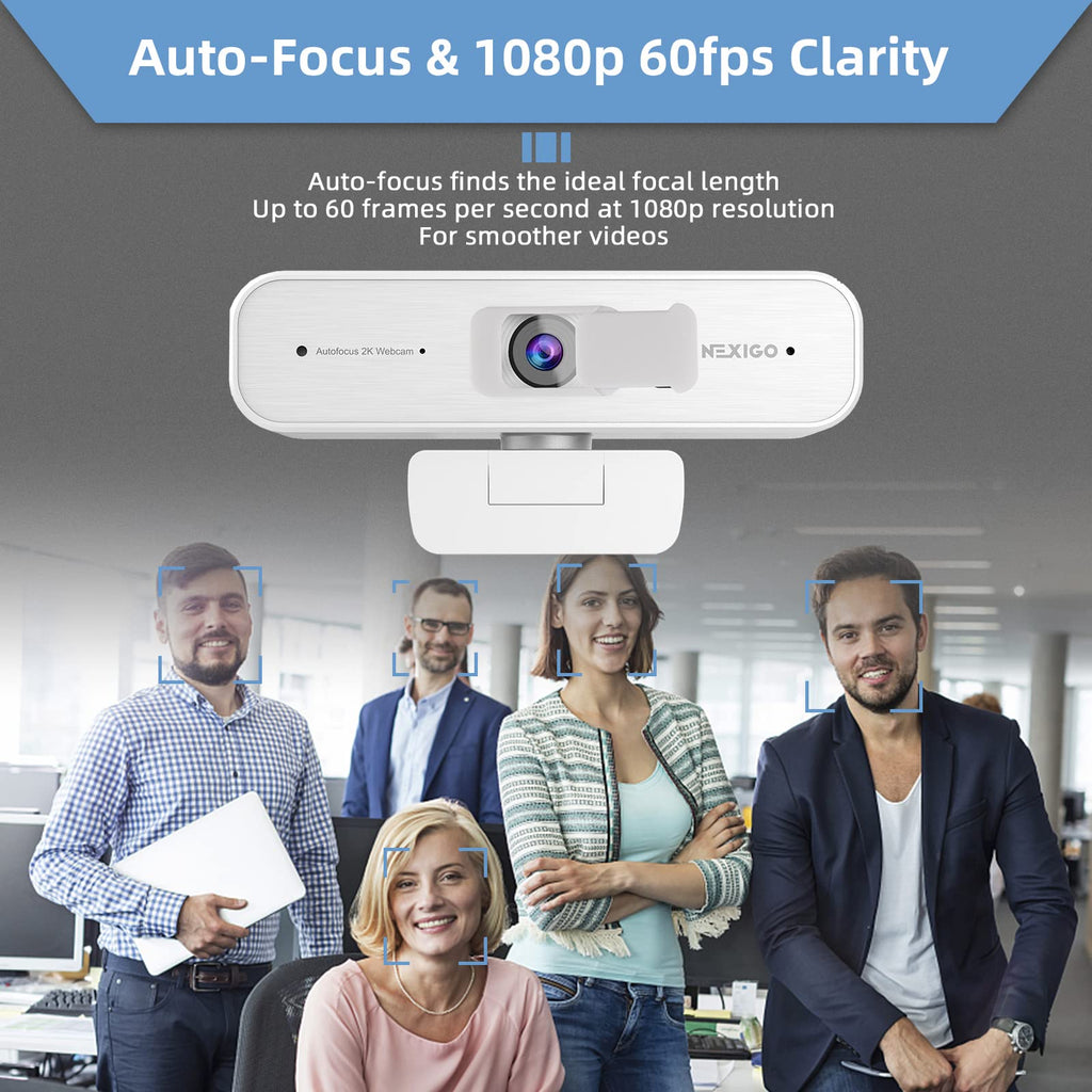 NexiGo N60 1080P Webcam with Mic & Privacy Cover – 5 Styles - Flex Gamingproduct_type