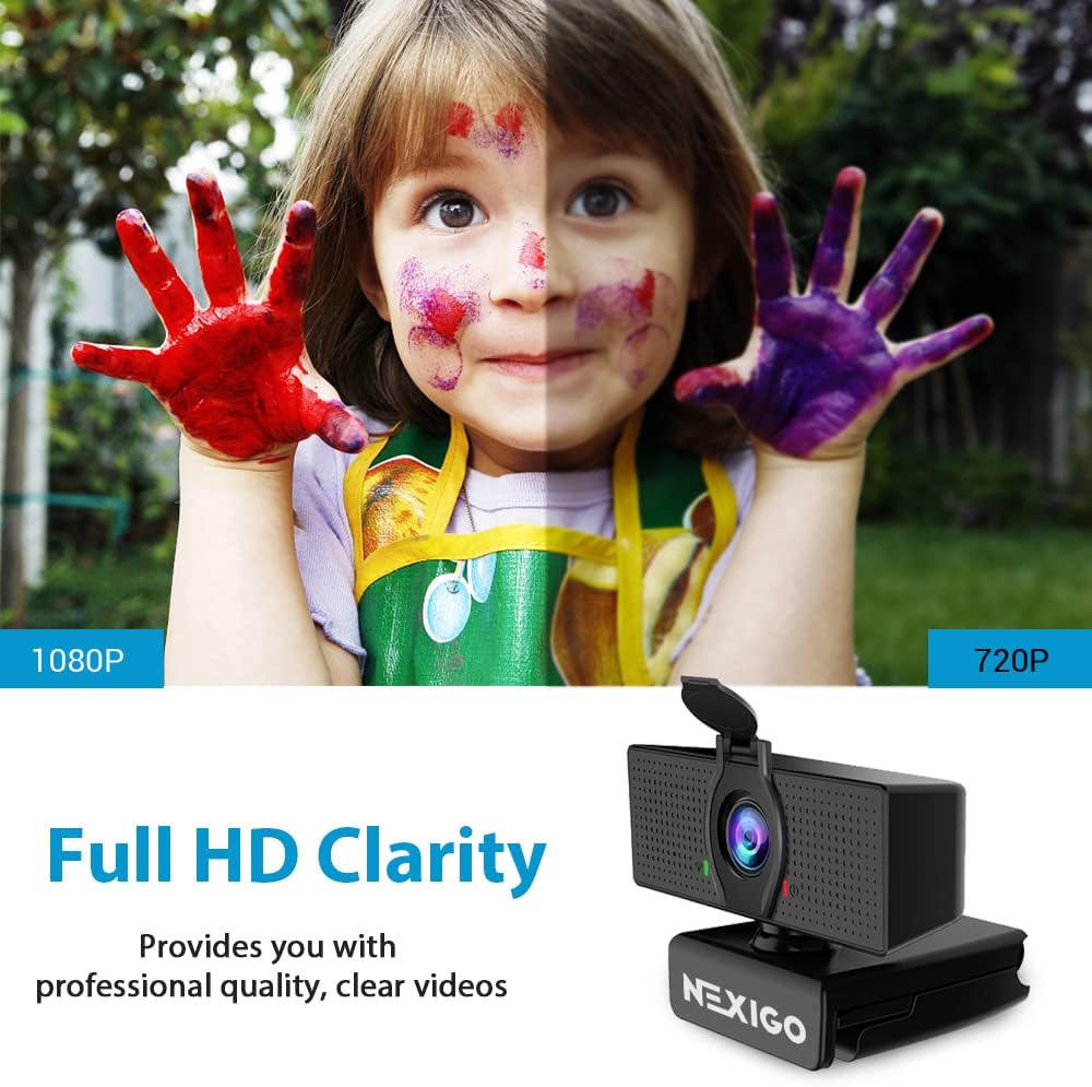 NexiGo N60 1080P Webcam with Mic & Privacy Cover – 5 Styles - Flex Gamingproduct_type