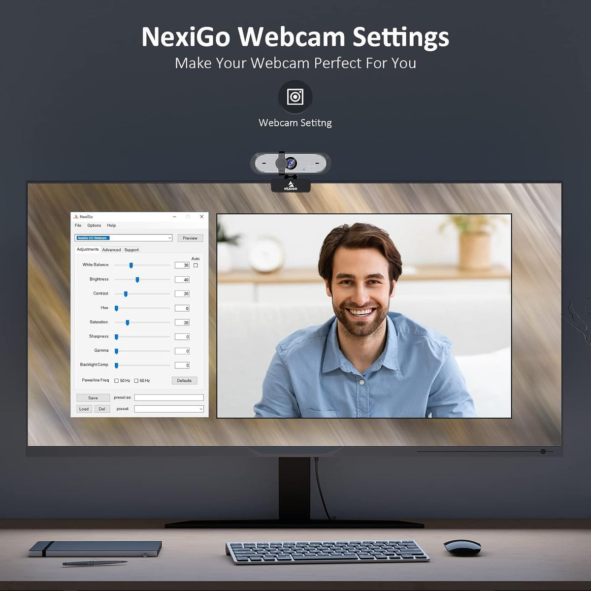 NexiGo N930AF Autofocus Webcam with Mic – 5 Styles - Flex Gamingproduct_type