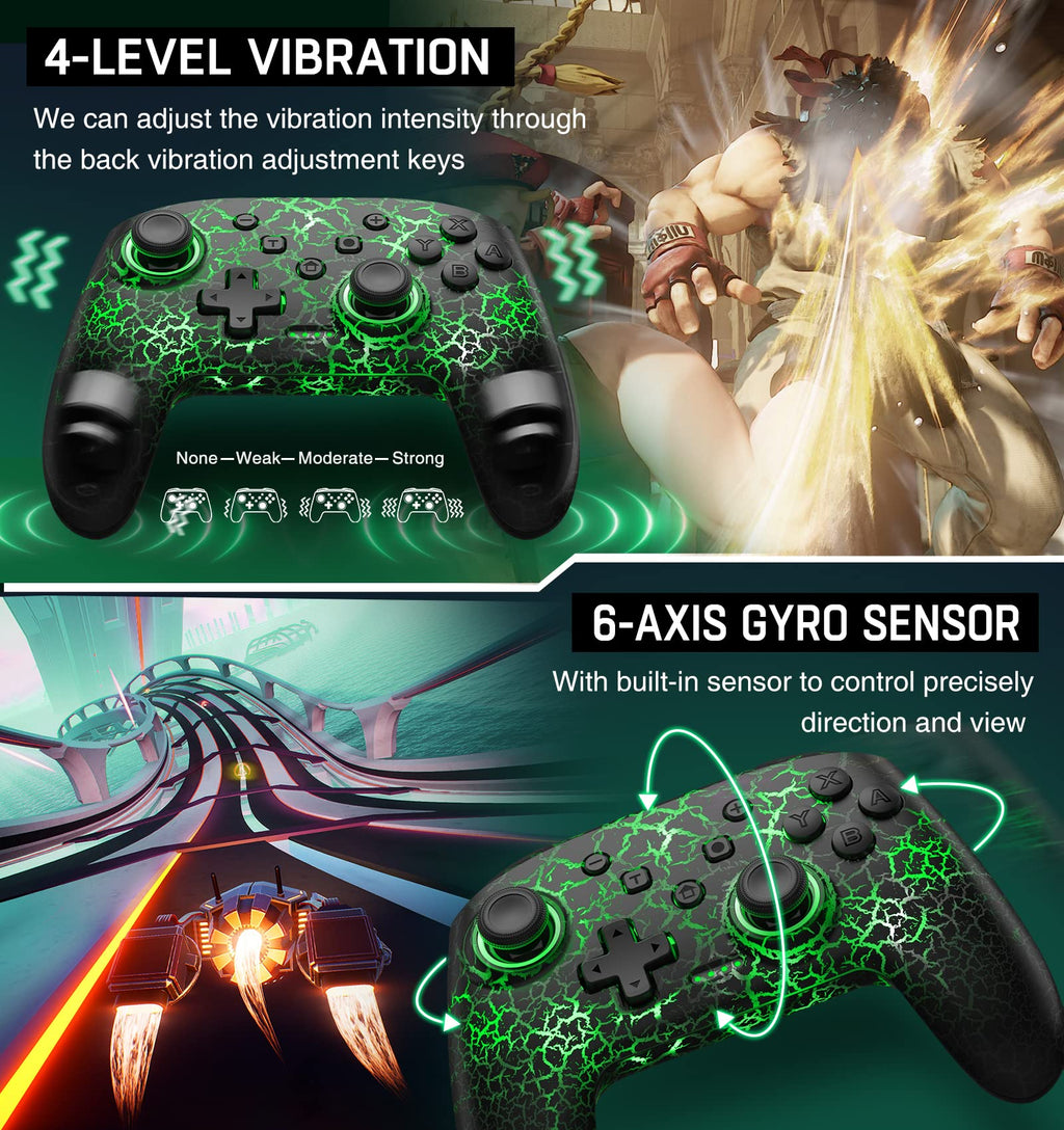Nintendo Switch Wireless Pro Controller – Turbo, Gyro & Programmable – 10 Colors - Flex Gamingproduct_type