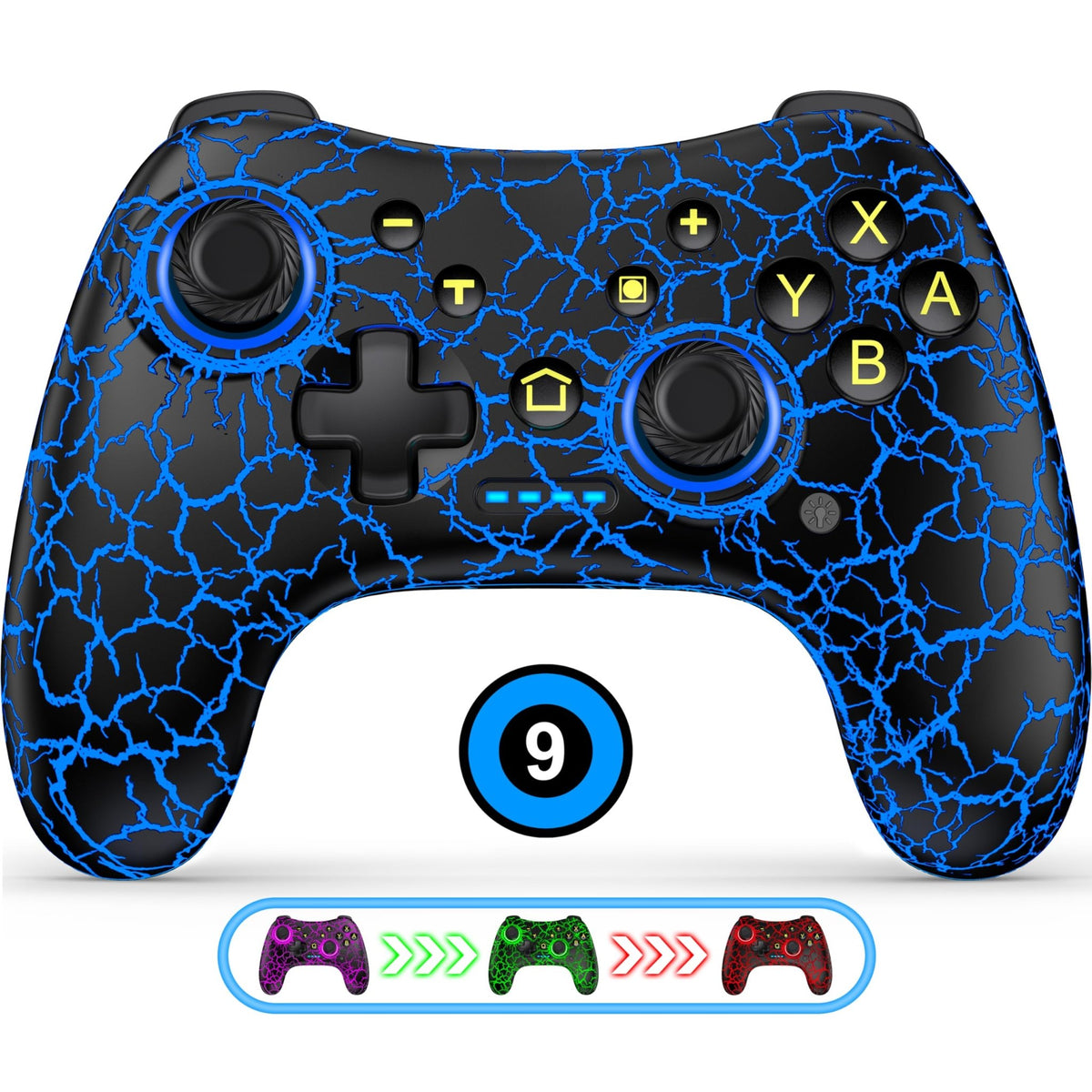 Nintendo Switch Wireless Pro Controller – Turbo, Gyro & Programmable – 10 Colors - Flex Gamingproduct_type