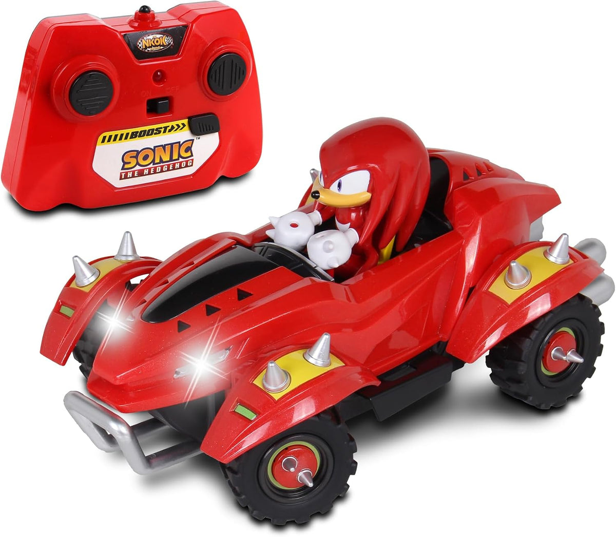 NKOK Sonic Racing CrossWorlds Knuckles the Echidna RC Car – 2.4GHz - Flex Gamingproduct_type